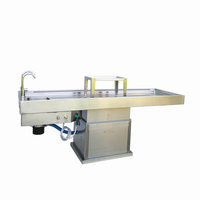 Table de dissection en acier inoxydable de conception nouvelle, résistante à la rouille, banc de dissection en acier inoxydable, autopsie pour laboratoire de pathologie