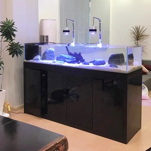 Acuario sin Marco de Vidrio y Aluminio para Arrecifes de Agua Dulce, Acuario sin Marco para <span class=keywords><strong>el</strong></span> <span class=keywords><strong>Mundo</strong></span> Marino, Tanque de Gran Tamaño - Product Image 3