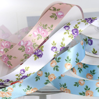 Cinta de doble cara con estampado de flores de estilo chino para embalaje de regalo
