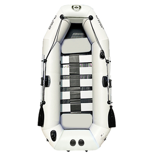 Bote Inflable SOLARMARINE de 7.5 pies para 2 Personas, Kayak, <span class=keywords><strong>Balsa</strong></span>, Dinghy con Fondo de <span class=keywords><strong>Madera</strong></span> para Adultos, con Remos y Bomba de Aire - Product Image 2