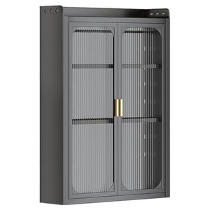 Wholesale Price Modern Stainless Steel Large Capacity Kitchen Storage Cabinet Multi-layer Bowls <b>Dishes</b> Storage Shelf Dustproof - Product Image 1