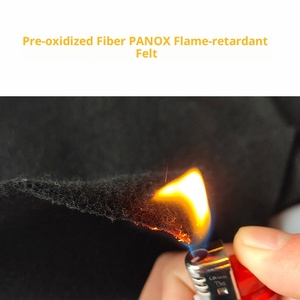 Tissu non tissé aiguilleté en fibre de carbone modifiée pré-oxydée <span class=keywords><strong>HS</strong></span>, ignifuge et isolant thermique, pour couverture anti-feu et tapis de cheminée - Product Image 6