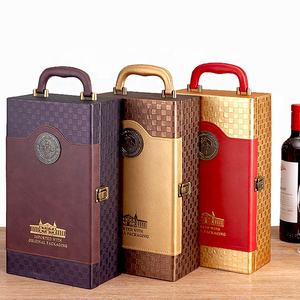 Fabriek Hete Verkoop Wijn Opener Accessoires Set Geschenkdoos Groothandel Op Maat Luxe Pu Lederen Wijnfles Geschenkverpakking Dozen - Product Image 1