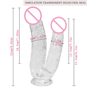 Dildo de Doble Extremo Realista para Principiantes, Dildo de Silicona Enorme y Realista, Estimulación del Punto G, Juguetes Sexuales para Adultos Orgásmicos - Product Image 6