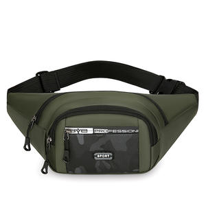 กระเป๋าคาดเอว Byc Professional Sport สีเขียวทหาร ผ้าอ็อกซ์ฟอร์ด ทนทานต่อการสึกหรอ กระเป๋าคาดเอวสำหรับผู้ชาย สำหรับการเดินทางกลางแจ้ง - Product Image 1