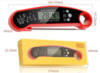 Termometer Daging Digital Nirkabel dengan Lampu Latar untuk Oven, BBQ, dan Makanan Instan