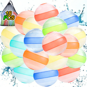 Boules d'eau en silicone, 24 pièces, réutilisables, non magnétiques, pour enfants, jouets de bain, jouets aquatiques, anti-stress, divertissement en plein air - Product Image 4