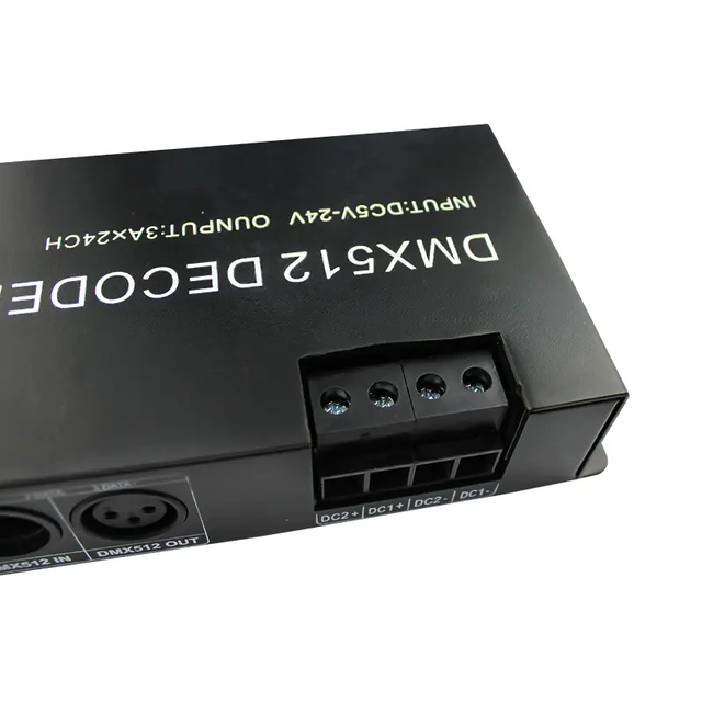 LUMIWISE DMX512 3CH 4CM 24CH 30CH Decoder Ws2811 Ws2812b Pixel RGB RGBW LED Strip Lighting DMX Controller 144W Max Load