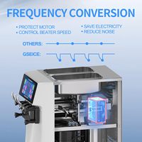 Machine à glaces industrielle et commerciale à écran tactile de 10 pouces, 3 saveurs, trois saveurs, 26-32 L/H, système double séparé