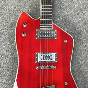 Gr. <span class=keywords><strong>tch</strong></span> thương hiệu màu đỏ guitar điện gr08 mô <span class=keywords><strong>h</strong></span>ình 6 dây thép HH Pickup tất cả các phần cứng bạc gỗ <span class=keywords><strong>h</strong></span>ồng mộc Fingerboard gỗ <span class=keywords><strong>h</strong></span>ồng mộc - Product Image 2