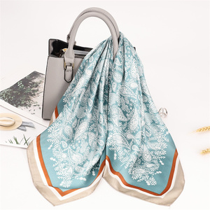 Trọng Lượng Nhẹ 90Cm Voan Hoa Mô Hình Khăn Womens Mùa Hè Khăn Choàng Ngay Lập Tức Hijab Đầu Bọc - Product Image 1