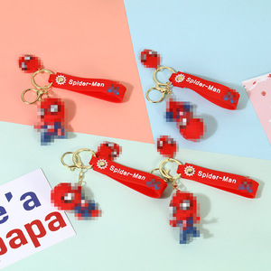 Portachiavi in Silicone di <span class=keywords><strong>Spider</strong></span>-<span class=keywords><strong>Man</strong></span> dell'Universo <span class=keywords><strong>Marvel</strong></span>, Ciondolo Figurina per Auto e Borsa, Regalo di Natale, Giocattolo Trendy Prodotto in Cina - Product Image 1