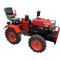 Traktor Mini Keluarga 18HP /15HP Tenaga Kuda Kecil, Traktor Pertanian Roda Empat Kompak Mini untuk Pertanian, Traktor Kebun