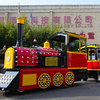 Train touristique sans rail pour 24 passagers, à prix abordable, pour centres commerciaux, parcs d'attractions, enfants et adultes, à vendre