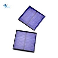 Mini chargeur solaire portable 6V, mini panneau solaire scellé à l'époxy ZW-5555-6V, panneau solaire étanche scellé à l'époxy 0,49W