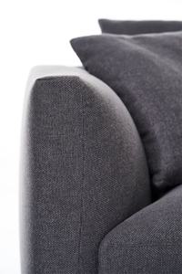 أريكة فاخرة تصميم إيطالي لغرفة المعيشة, أريكة من القماش على شكل حرف L باللون الرمادي - Product Image 4