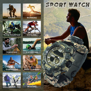 Custom Logo <strong>Survival</strong> Tool Tactical <strong>Watch</strong>, Gift Items Camping Equirpmen Dongguan Plastic Bangle <strong>Watches</strong> - Product Image 6