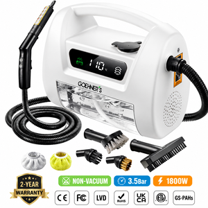 Nettoyeur vapeur portable haute température pour l'intérieur des voitures, avec nettoyage en profondeur et désinfection, nettoyeur vapeur à sec pour l'intérieur des voitures - Product Image 1