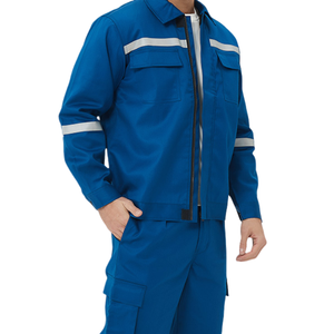 लौ-मंदक और अग्नि-प्रतिरोधी चिंतनशील सुरक्षा कपड़े तेल खनन कार्यकर्ता के इलेक्ट्रिक वेल्डिंग फायर-प्रतिरोधी काम के कपड़े - Product Image 2