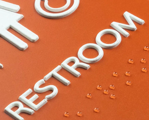 Plaque de porte de bureau, panneau de numéro de chambre, plaque Braille, panneau ADA, affichage d'<span class=keywords><strong>adresse</strong></span> durable pour hôtel, usage intérieur - Product Image 5