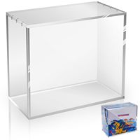 Boîte de présentation en acrylique ETB classique polie ultra-épaisse, résistante aux UV à 99 %, portable, légère et personnalisable, facile à assembler pour les cartes Pokémon
