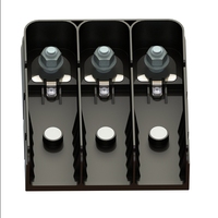 Industrieller Solarwechselrichter AC 300A 3-PIN Kupferlegierung Anschlussblock IP68 Wasserdicht 1000V für 3-Phasen 350KW Systeme