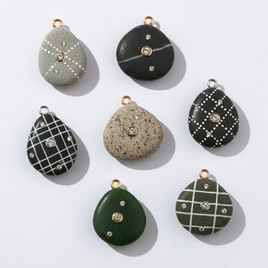 Collar con Colgante de Cristal en Forma de Corazón de Piedra Clásica, Collar con Colgante de Circonita, Collar con Colgante de Piedra de Ágata para Mujer, Joyería de Piedra - Product Image 3