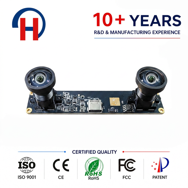4MP 1080P 30fps Binocular Camera Synchronous 3D Reconstruction Depth Detection VR Ranging USB Camera Module