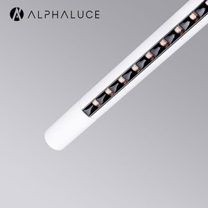 Lámpara de Oficina Colgante Cilíndrica ALPHALUCE, Iluminación Lineal Cilíndrica de Estilo Zen, Comodidad en el Lugar de Trabajo - Product Image 1