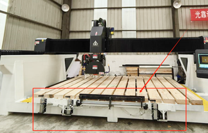 Automatische Küchen arbeits platte 45-Grad-Keramikfliesenschneidemaschine Steinbruchs chneide maschine 5-Achsen-CNC-Brückensäge - Product Image 5