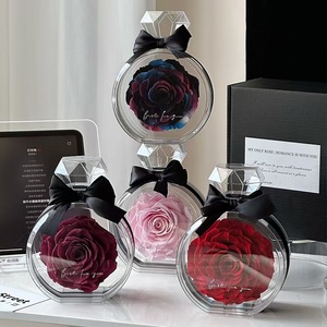 2025 Nuova Collezione all'Ingrosso: Confezione Regalo con Bottiglia di Profumo Moon Yu e Rosa Conservata, <span class=keywords><strong>Colore</strong></span> Personalizzabile per Natale e Capodanno Cinese - Product Image 1