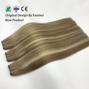 Bán Buôn Đôi Rút Ra Nga Remy Phần Mở Rộng Tóc Con Người <span class=keywords><strong>Pre</strong></span>-Ngoại Quan Nguyên Liệu Khối Lượng Cho Thiên Tài Sợi Ngang Phần Mở Rộng Tóc - Product Image 1