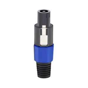 NL4FC Speaker Connector 4Pins Blue Color Speaker Power Male Plug Cable Connector Speaker Amplifier Adapter PowerCon Male Plug