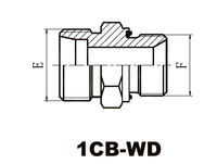 Raccord de Tube de Type de morsure métrique d'usine de la Chine au joint de Capteve de fil de BSP pour les garnitures de Tube hydrauliques 1CB-WD