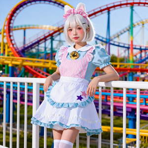 Conjunto de Disfraz de Lolita con Delantal, Accesorios para la Cabeza y Campanas para Cosplay de Anime, Juego de Roles, Primavera 2026, para Mayores de 14 Años - Product Image 2
