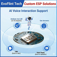 Carte de développement ESP32 Evoflint ESP32-006 OEM PCBA avec écran tactile 7 pouces, I/O, haut-parleur, micro, USB-C, WIFI, batterie, RJ45, R5485, R5252, UART, CAN