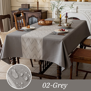 <span class=keywords><strong>Mantel</strong></span> Moderno y Elegante para Restaurante, Decorativo para el Hogar, con Diseño Floral Exótico, Resistente al Aceite, de Poliéster Jacquard, Algodón y Lino - Product Image 4