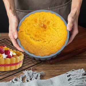 <span class=keywords><strong>Moule</strong></span> à pâtisserie en silicone réutilisable antiadhésif de qualité <span class=keywords><strong>alimentaire</strong></span>, design en <span class=keywords><strong>dentelle</strong></span>, pour gâteau au fromage chiffon, résistant à la chaleur, 7,87 pouces, moules à gâteau mousse - Product Image 3