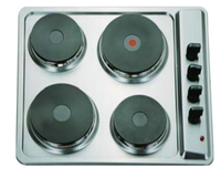 Casserole électrique en acier inoxydable, 4 brûleurs intégrés, pour la cuisine