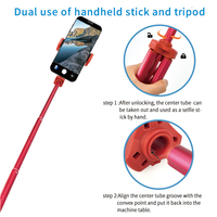 Trépied pour perche à selfie, 3 en 1, mini, avec télécommande Flexible, pour selfie, diffusion en direct, tendance