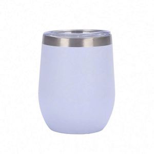 Thermos à double paroi en acier inoxydable de 12 oz, isolé sous vide, en forme d'œuf, pour café, mini tasse à café en forme d'œuf pour l'extérieur avec couvercle - Product Image 6