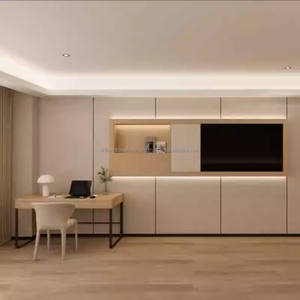 Juego de Muebles de Dormitorio Modernos para Hotel o Apartamento, 3 Estrellas, con Base de Cama de Madera, Mesitas de Noche, Armario, Mueble para TV y Sofá - Product Image 6