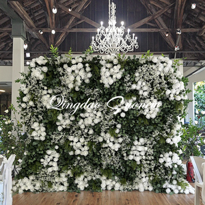 Décoration de mariage SN-D162 péage bébé souffle tissu fleur artificielle mur forêt spécial en forme de fleur mur - Product Image 1