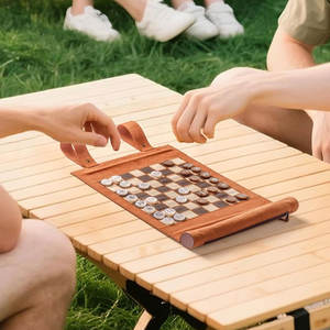 Jeu de backgammon artisanal de haute qualité avec logo personnalisé, motif uni, style championnat, idée cadeau tendance, jeu de société - Product Image 6