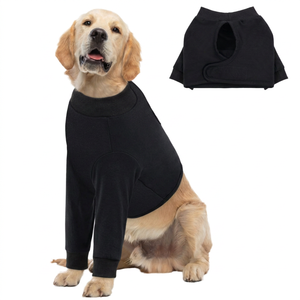 Gilet de sport uni pour grand chien, fin, respirant, séchage rapide, pour chiens taille M, printemps-été, vêtements simples pour animaux de compagnie - Product Image 1