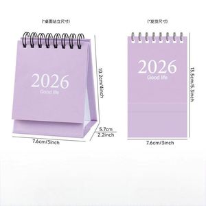 Calendario de Escritorio Personalizado al por Mayor 2025, Impresión Digital Cuadrada, Planificador Mensual, Encuadernación con Grapa, Personalizado para Oficina y Escuela - Product Image 1