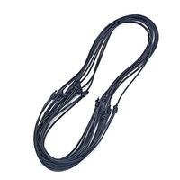Chaîne de corde de cire noire réglable Accessoires de bijoux Pendentif en cristal de pierre précieuse Collier Corde