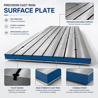 Plaque de surface en fonte de grande taille HT300, table d'inspection robuste, amortissement des vibrations pour la construction navale et le contrôle qualité