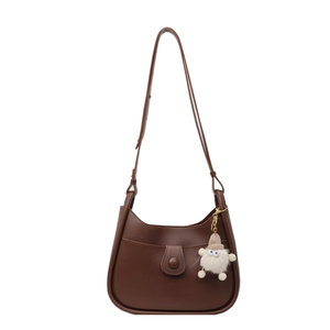 Sac à bandoulière tendance fait main <span class=keywords><strong>pour</strong></span> <span class=keywords><strong>femme</strong></span>, en matériau DIY, couleur unie, style sous le bras - Product Image 1