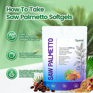 Cápsulas blandas de Saw Palmetto con aceite de semilla de calabaza de alta calidad, marca privada OEM/ODM, promueven la salud de la próstata y la salud del corazón. - Product Image 6